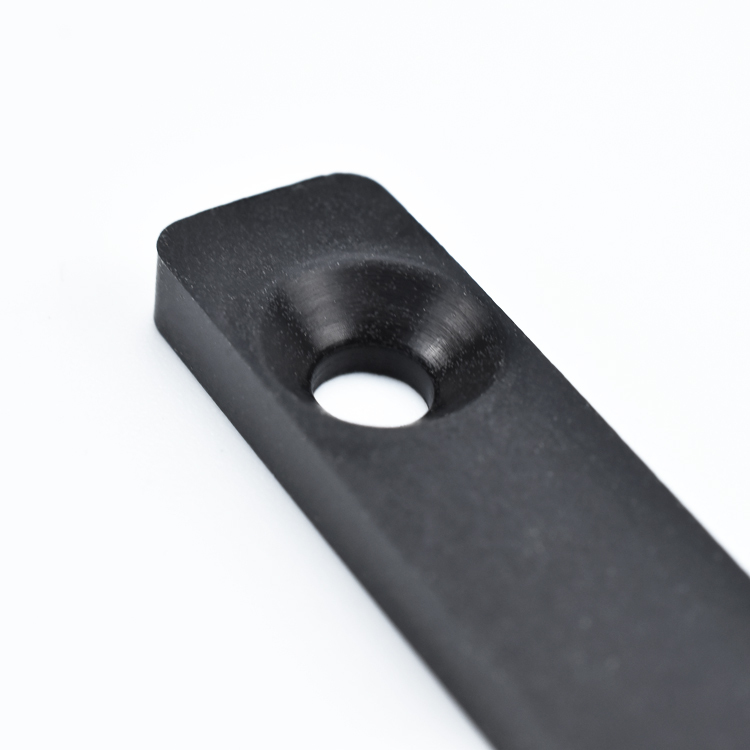 Customizable Solid Rectangular Buffer Vibration Isolation Rubber Door Stops Buffer With Mounting Holes