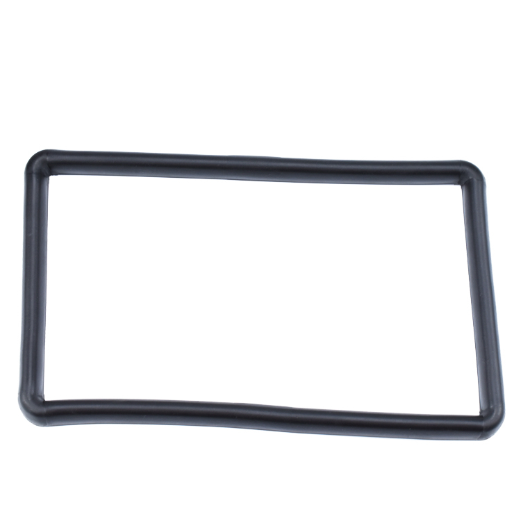Black Rectangle Rubber Gasket Composite Extruded Dense Sponge EPDM Sealing Strip with Joint For LCP