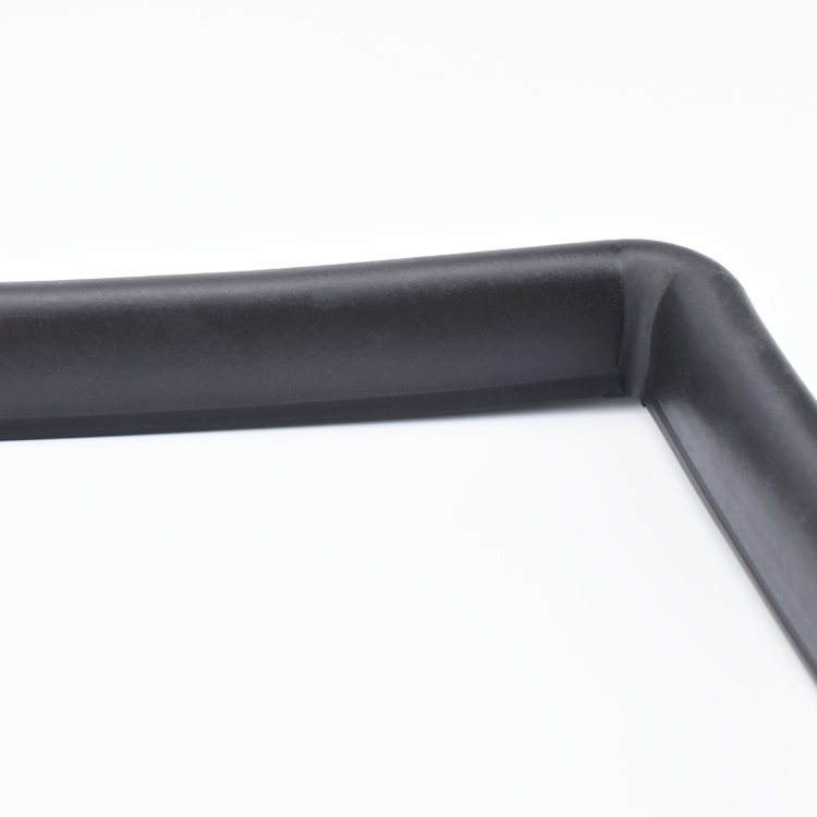 Black Rectangle Rubber Gasket Composite Extruded Dense Sponge EPDM Sealing Strip with Joint For LCP