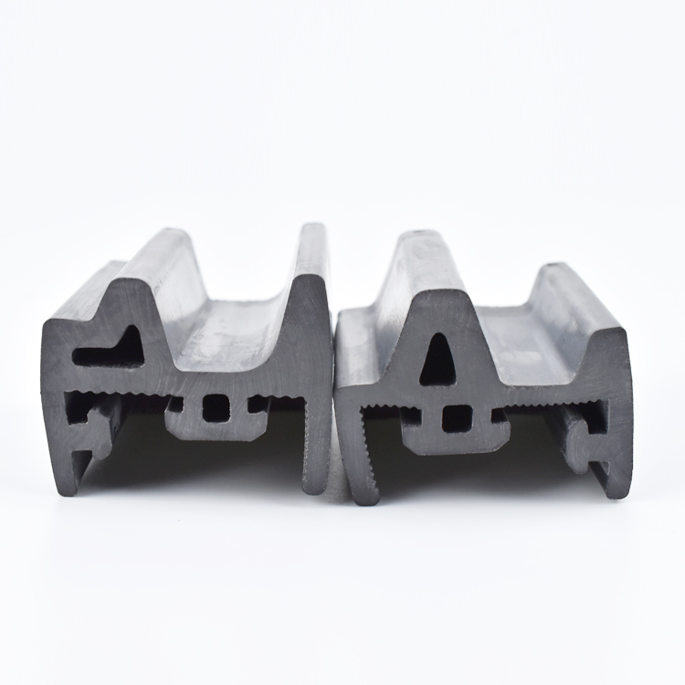 Pair Of High Quality Solid Sliding Door Seal Profile Snap-in Door Sealing Strips for Subway Platform Doors