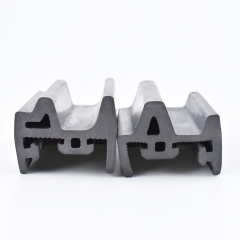 Pair Of High Quality Solid Sliding Door Seal Profile Snap-in Door Sealing Strips for Subway Platform Doors