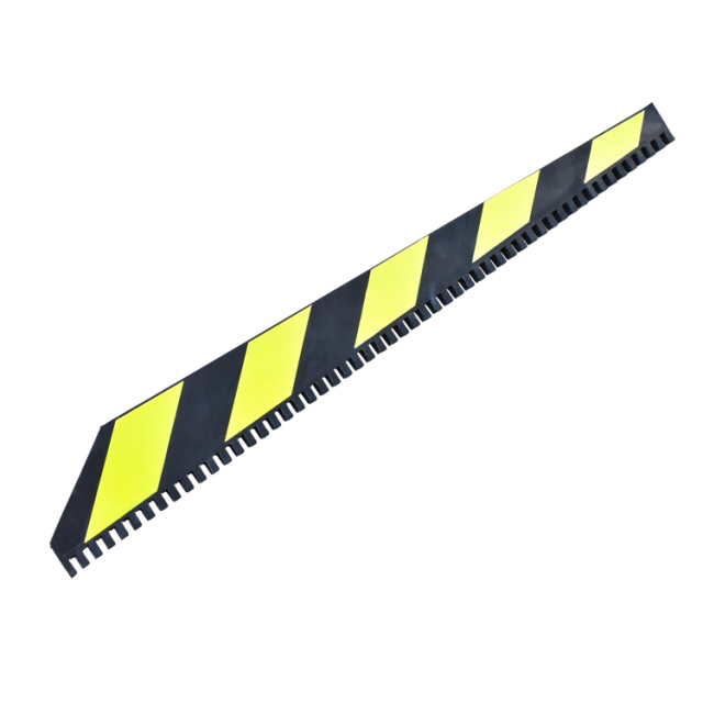 Duarble Reflective Anti-pinch Baffle Rubber Corner Safety Guard Anti Pinch Rail Rubber Edge Protection Use For Platform Door to Keep Passengers Safe