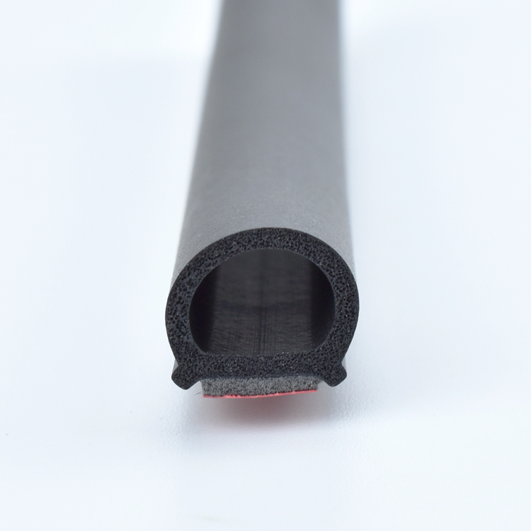 3M Adhesive Backed Rubber Strips EPDM Car Door Seal D Shape 3M Profiles With Adhesive