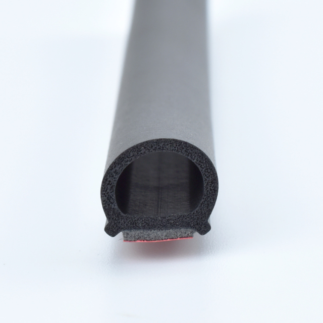 3M Adhesive Backed Rubber Strips EPDM Car Door Seal D Shape 3M Profiles With Adhesive