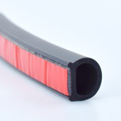 3M Adhesive Backed Rubber Strips EPDM Car Door Seal D Shape 3M Profiles With Adhesive