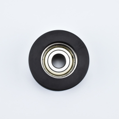 PA66 U Groove Roller Wheel U-type Groove Pulley Nylon Guide Pulley Rolling Bearing Deep Groove Ball/Sliding Bearings Customizable