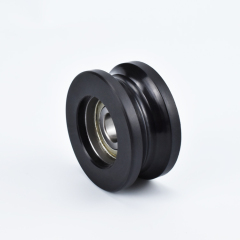 PA66 U Groove Roller Wheel U-type Groove Pulley Nylon Guide Pulley Rolling Bearing Deep Groove Ball/Sliding Bearings Customizable