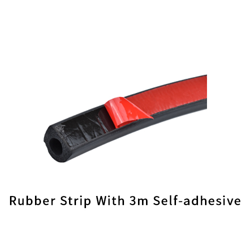 3M Adhesive Backed Rubber Strips EPDM Car Door Seal D Shape 3M Profiles With Adhesive