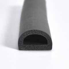 D-SHAPED WEATHER-STRIPPING RUBBER SEAL