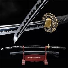 41 INCH HANDMADE SAMURAI KATANA-FULL TANG T10 STEEL CLAY-TEMPERED 【ECONOMIC & COMBAT】