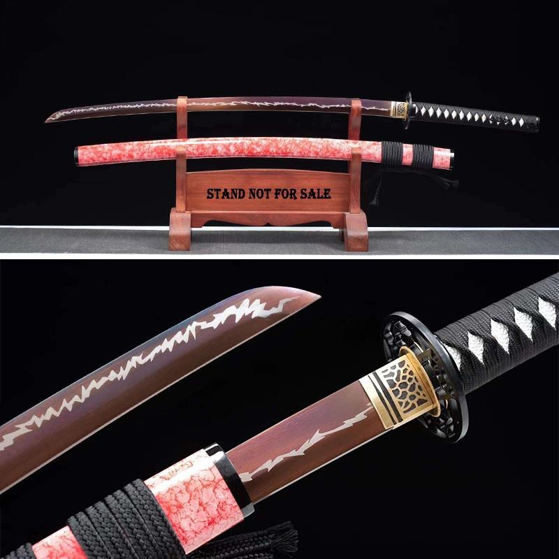 41 INCH HANDMADE SAMURAI KATANA-FULL TANG-MANGANESE STEEL【TRAINING & COMBAT】