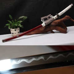 41.7 INCH FULL TANG HIGH QUALITY HANDMADE TACHI - FOLDED STEEL & SANMAI LAMINATION（SQSBFNH- 008）