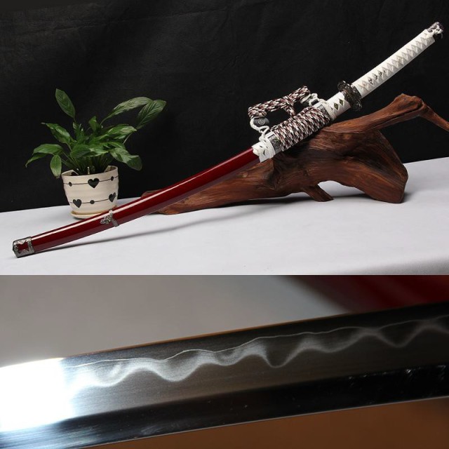 41.7 INCH FULL TANG HIGH QUALITY HANDMADE TACHI - FOLDED STEEL & SANMAI LAMINATION（SQSBFNH- 008）