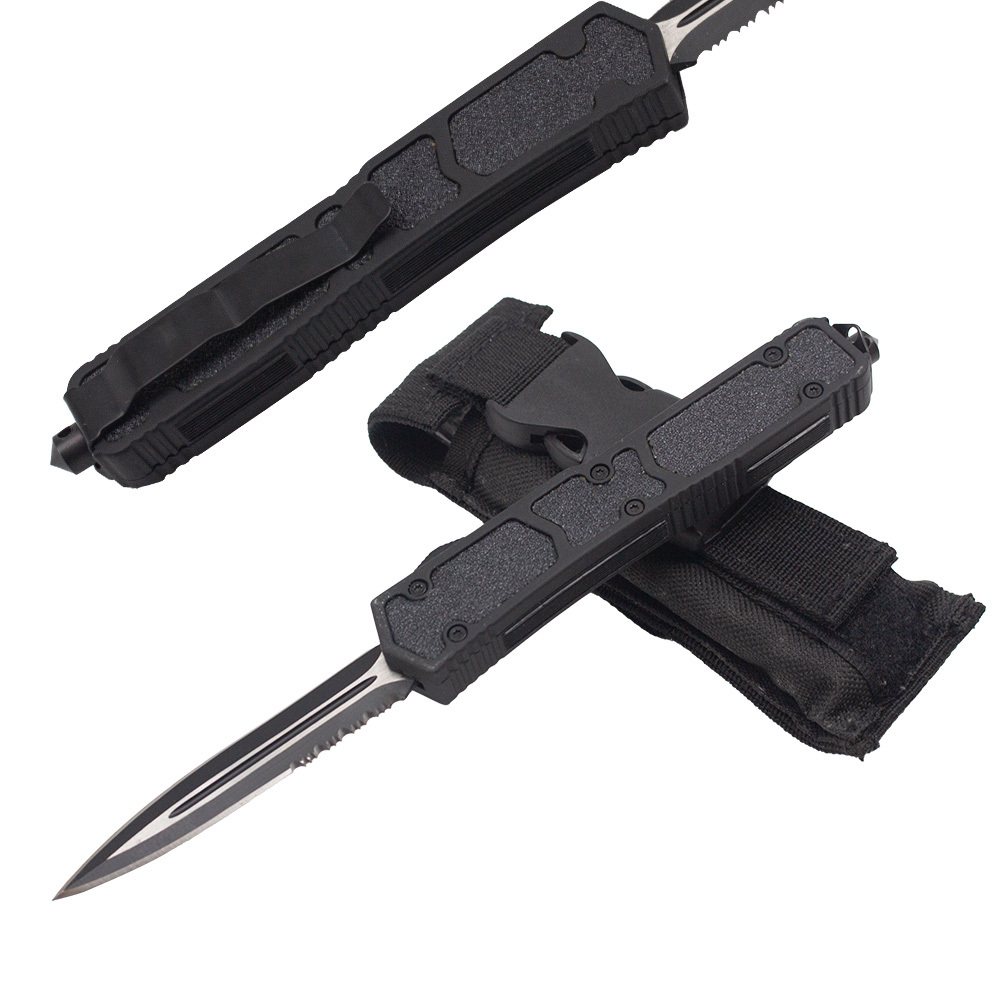 8.4 Inch Outdoor Combat Otf Knife Double Blade Combined Blade Automatic Knife