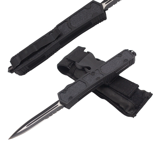 8.4 Inch Outdoor Combat Otf Knife Double Blade Combined Blade Automatic Knife
