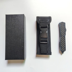 Combat Automatic Knife With 8.6 Inch Lightweight Carbon Fiber Handle