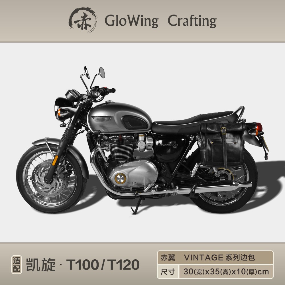 Glowing™ TRIUMPH T100 / T120 waterproof Sidebag