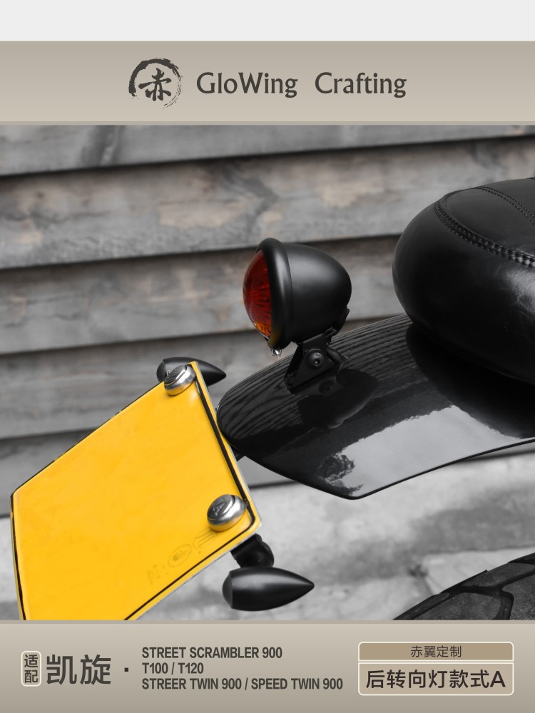 Glowing™ TRIUMPH  Water drop shaped turn indicator