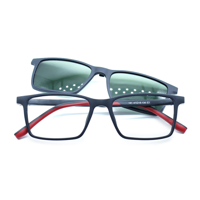 TR90 Double injection Polarized Kids Clip On Sunglasses