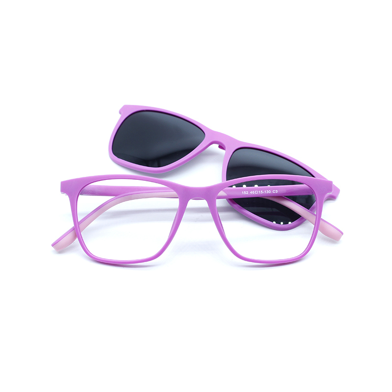 TR90 Double injection Polarized Kids Clip On Sunglasses