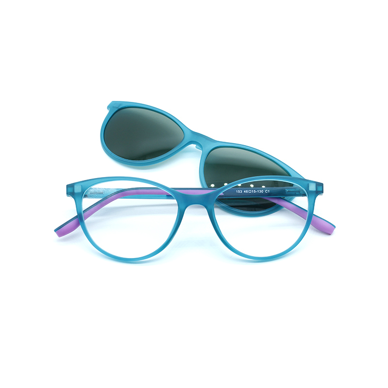 TR90 Double injection Polarized Kids Clip On Sunglasses