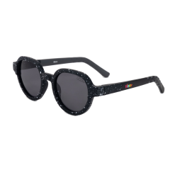 Black color round kids sunglasses