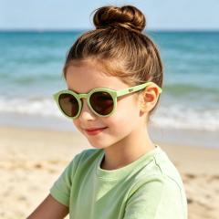 New Design Fashion Round Kids Polarized Sunglasses UV400 Protection