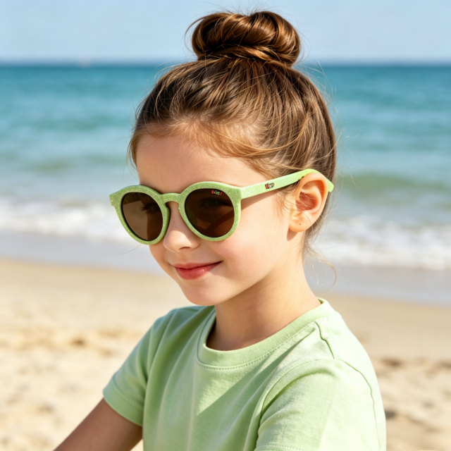 New Design Fashion Round Kids Polarized Sunglasses UV400 Protection