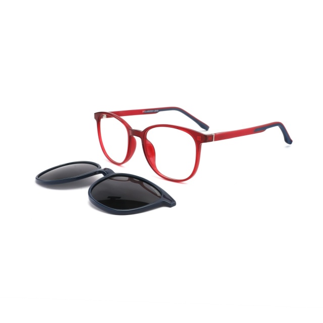 TR90 Double injection Polarized Kids Clip On Sunglasses