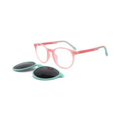 TR90 Double injection Polarized Kids Clip On Sunglasses
