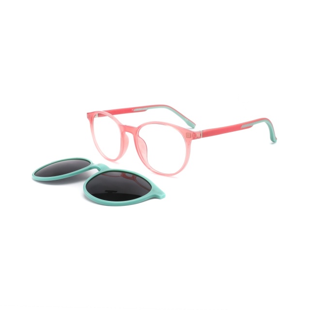 TR90 Double injection Polarized Kids Clip On Sunglasses