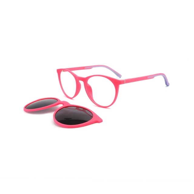 TR90 Double injection Polarized Kids Clip On Sunglasses