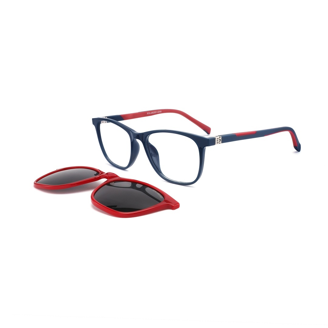 TR90 Double injection Polarized Kids Clip On Sunglasses