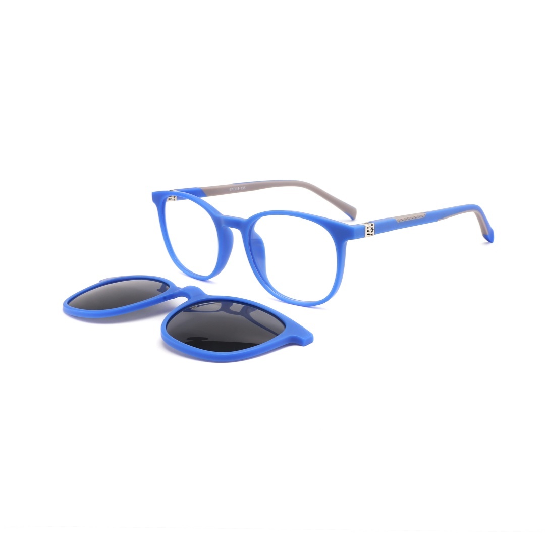 TR90 Double injection Polarized Kids Clip On Sunglasses