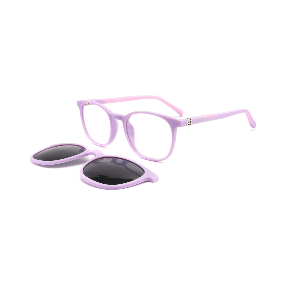 TR90 Double injection Polarized Kids Clip On Sunglasses