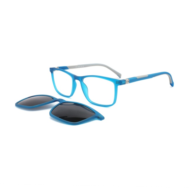 TR90 Double injection Polarized Kids Clip On Sunglasses