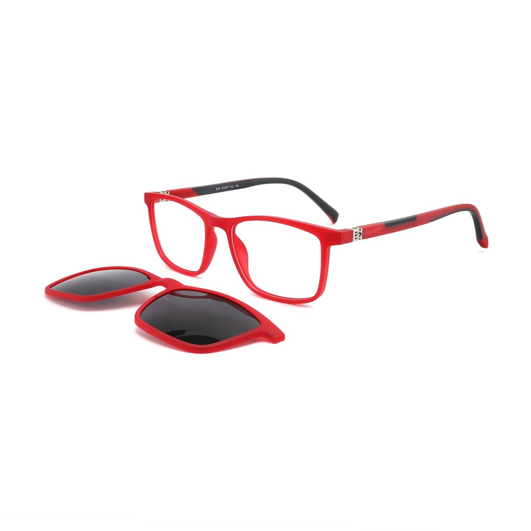 TR90 Double injection Polarized Kids Clip On Sunglasses
