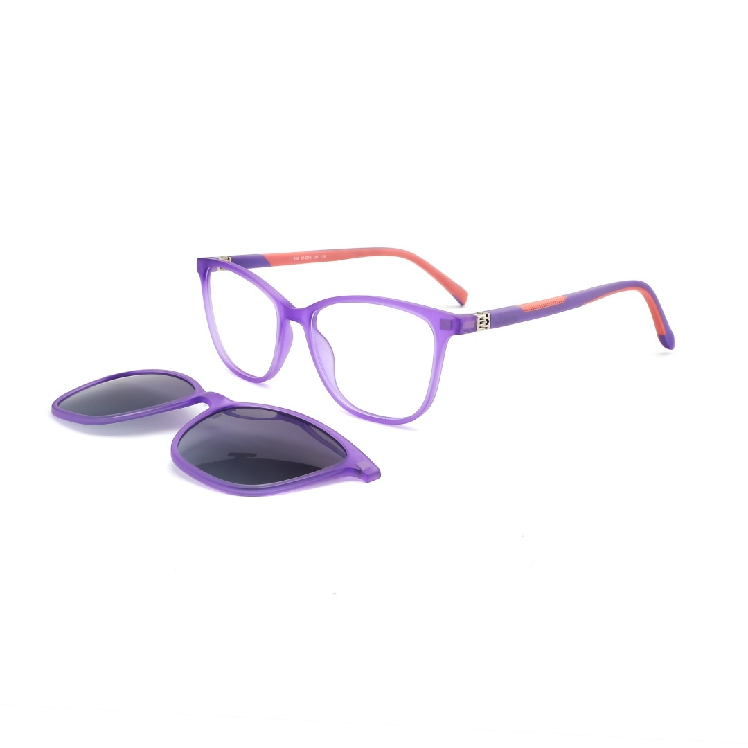 TR90 Double injection Polarized Kids Clip On Sunglasses