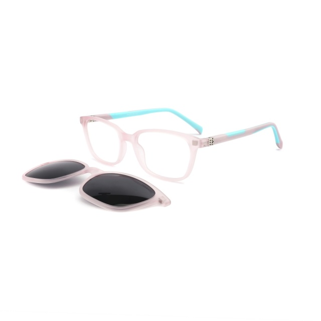 TR90 Double injection Polarized Kids Clip On Sunglasses