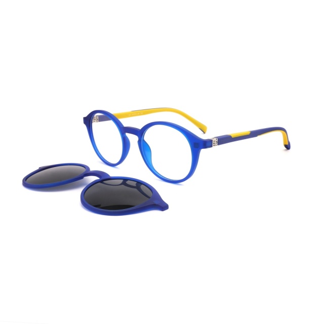 TR90 Double injection Polarized Kids Clip On Sunglasses