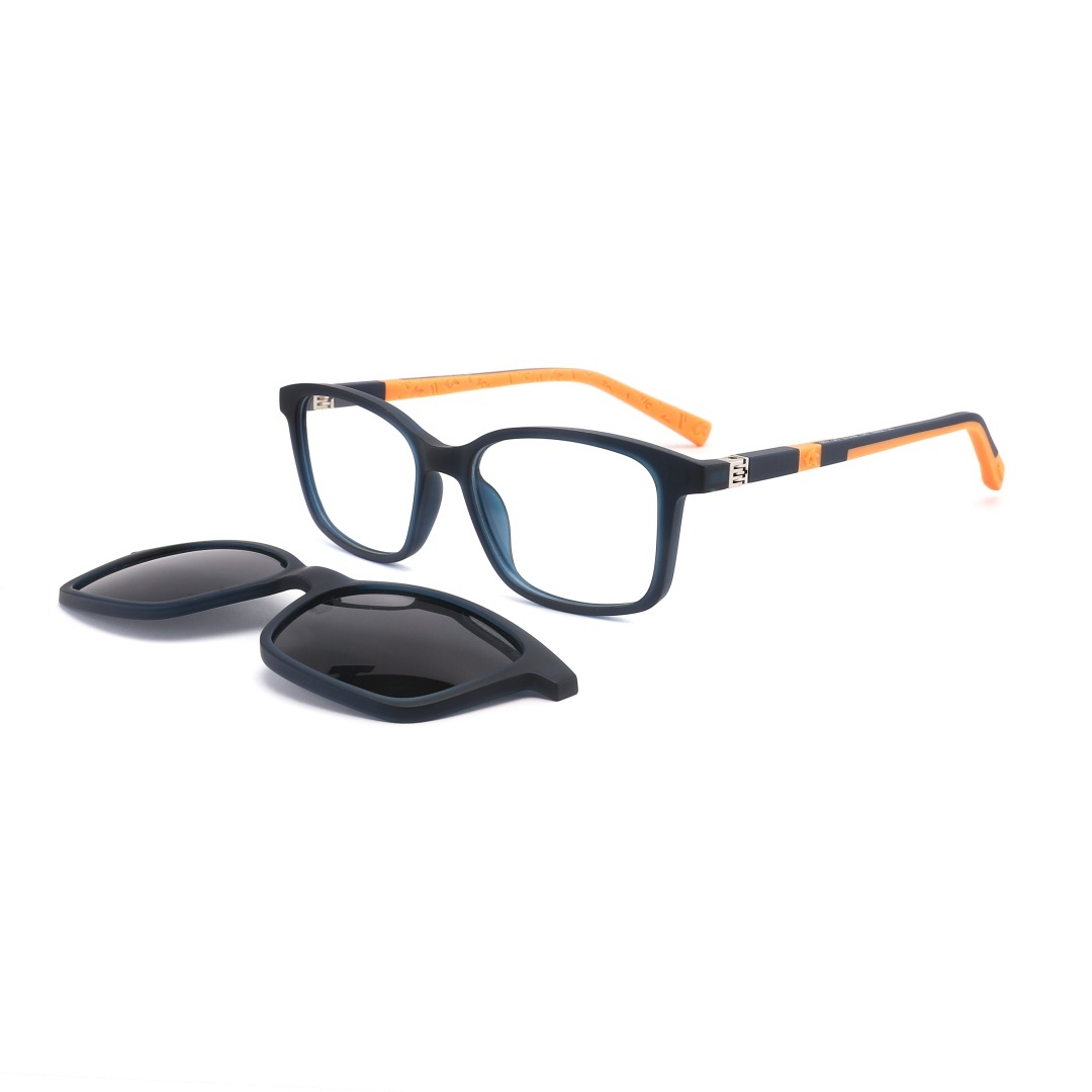 TR90 Double injection Polarized Kids Clip On Sunglasses