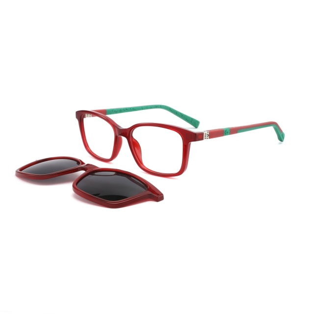 TR90 Double injection Polarized Kids Clip On Sunglasses