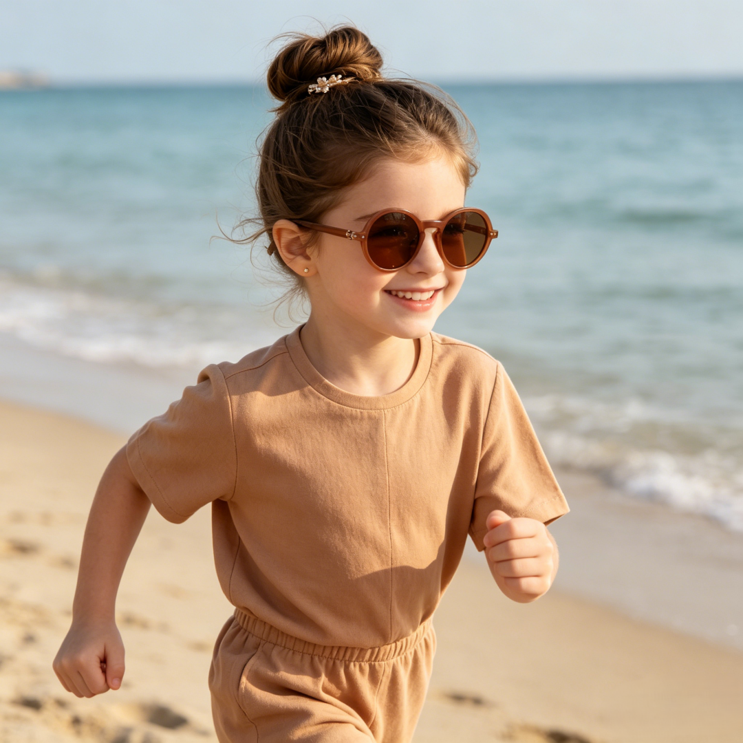 New Design Fashionable round Kids Polarized Sunglasses UV400 Protection Children's Sunglasses