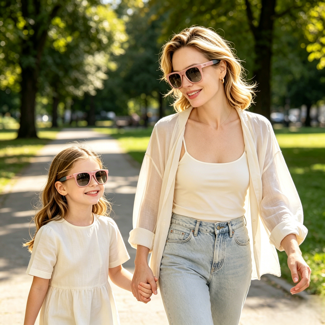 Family Set | Portable TR90 Foldble Injection Kids Sunglasses