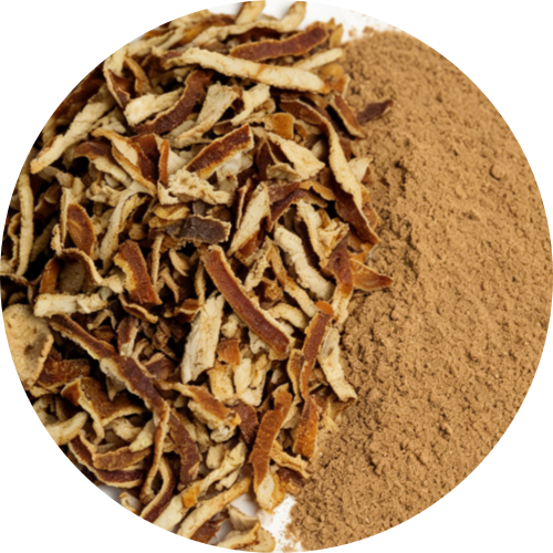 Citrus Reticulata Peel (Aged Tangerine Peel) - Whole Pieces & Powder