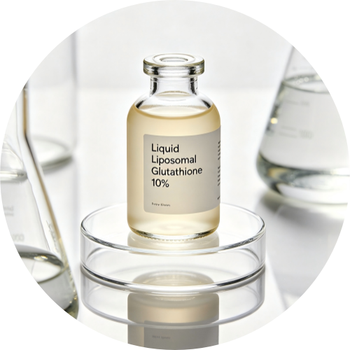 Liquid Liposomal Glutathione 10% – Sunflower Lecithin + Phytosterols B2B Product for EU & US Liquid Supplement Manufacturers