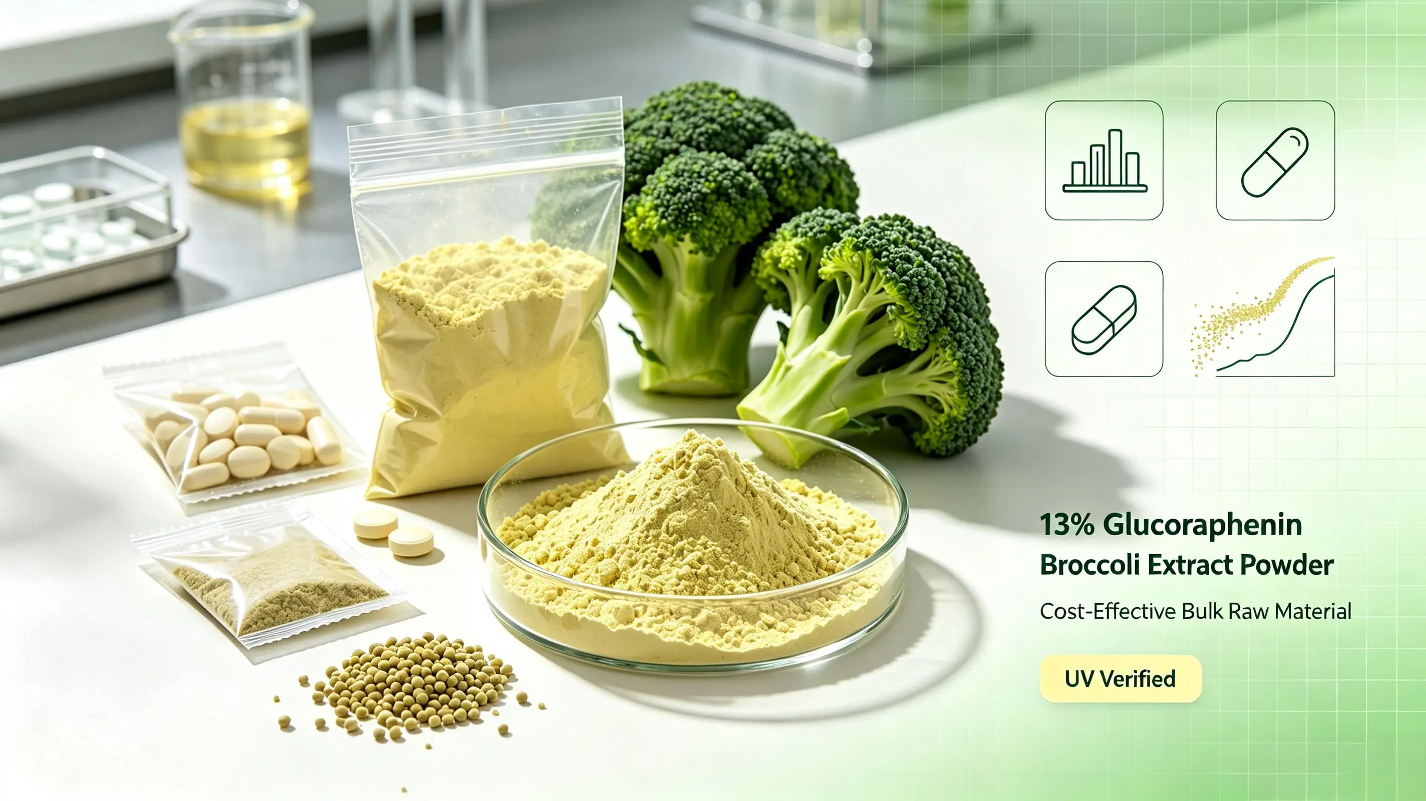 Broccoli extract powder supplied by a specialized broccoli extract manufacturer