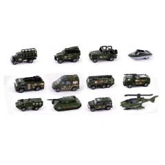 4pcs die cast military vehicle toy set 12 style cars assorted metal military toy car educational alloy car for children