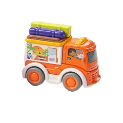 2PCS plastic pull back touring cars toy set mini cartoon cars for children