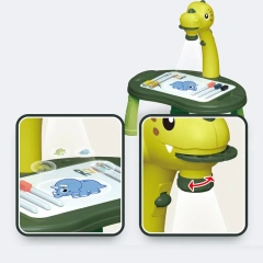 Children's projection dinosaur painting table, erasable graffiti drawing board early toy educational